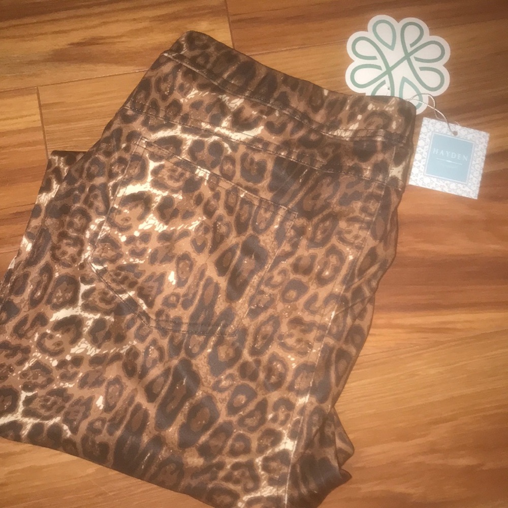 Cheetah print pants